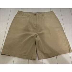 Kim Rogers Tan Bermuda Shorts Size 18